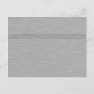 Faux Brushed Metal with Groove Postcard
