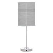 Faux Brushed Metal with Groove Table Lamp (Back)
