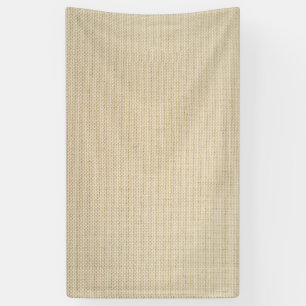 Faux burlap pattern banner