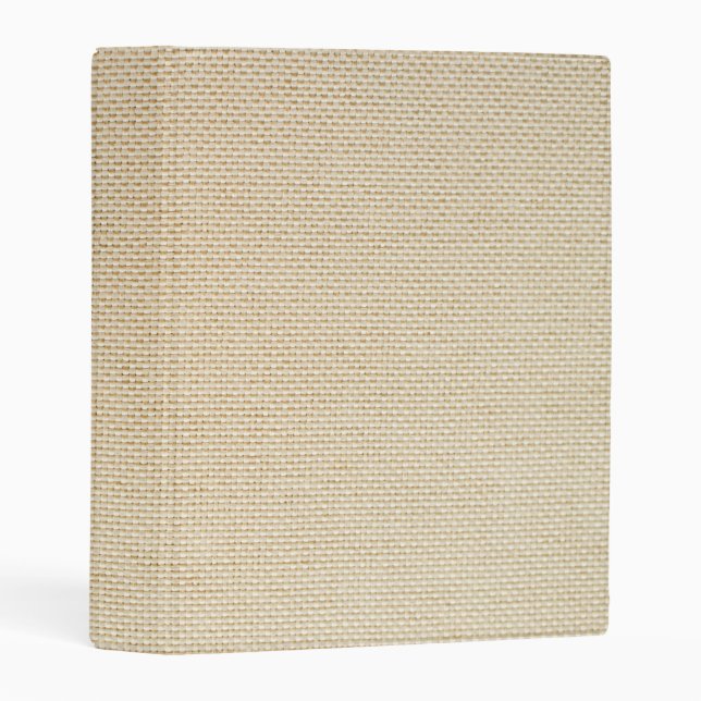 Faux burlap pattern mini binder (Front/Spine)