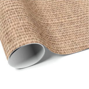 Faux Burlap Wrapping Paper