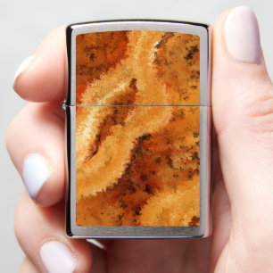 Faux Burled Wood Zippo Lighter