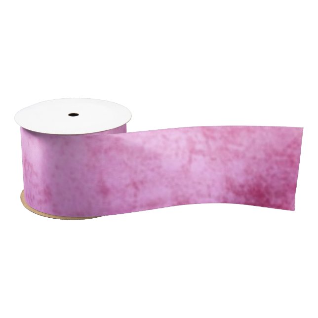 Faux Burst of Pink Velvet Satin Ribbon (Spool)