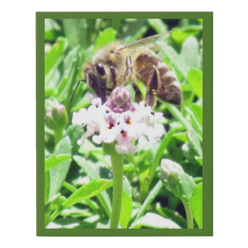 Faux Canvas _ Honey Bee on Clover