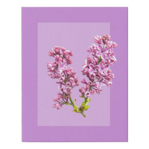 Faux Canvas - Lilac Blossoms Optical Illusion