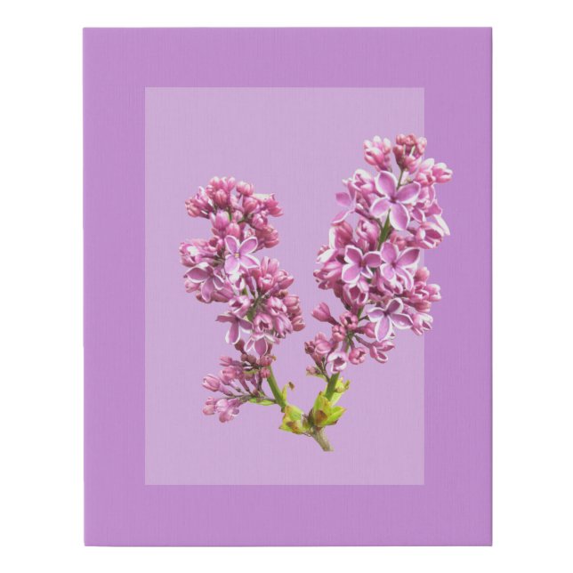 Faux Canvas - Lilac Blossoms Optical Illusion (Front)