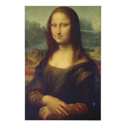 Faux Canvas Print of Mona Lisa