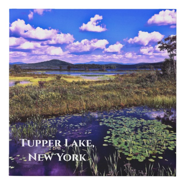 Faux Canvas Print - Tupper Lake NY (Front)