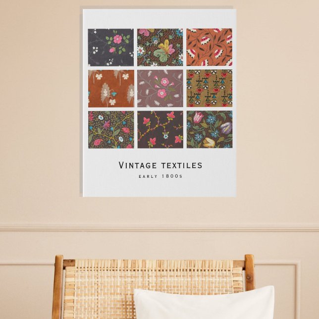 Faux Canvas Print | 'Vintage Textiles'  (Creator Uploaded)