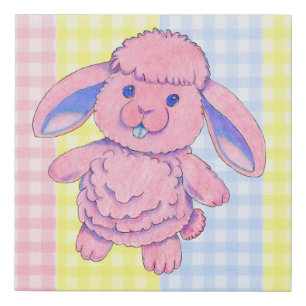 Faux Canvas Toy Rabbit