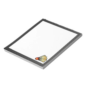 Faux Carbon Fiber Badminton Notepad
