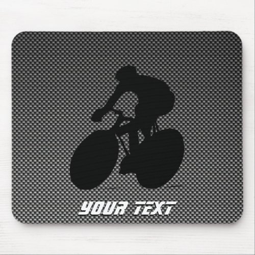 Faux Carbon Fiber Cycling Mouse Pad