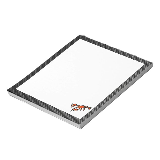 Faux Carbon Fiber Lobster Notepad (Rotated)