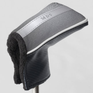 Faux Carbon Fiber Monogram Golf Putter Head Cover