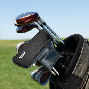 Faux Carbon Fiber Monogrammed "D" Golf Head Cover