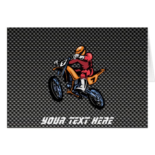 Faux Carbon Fiber Motocross (Front Horizontal)