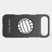 Faux Carbon Fiber Volleyball Case-Mate iPhone Case (Back (Horizontal))