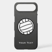 Faux Carbon Fiber Volleyball Case-Mate iPhone Case (Back)