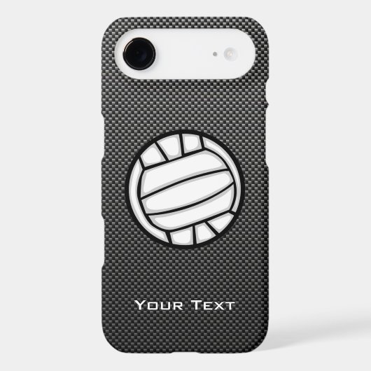 Faux Carbon Fiber Volleyball Case-Mate iPhone Case (Back)
