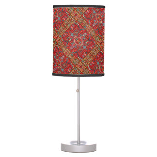 Faux Carpet: Repeat Print Section of Oriental Rug Table Lamp