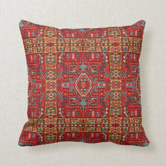 Oriental Rug Pillows Decorative Throw Zazzle Faux Carpet Repeat Print Section Of Oriental Rug Throw Pillow