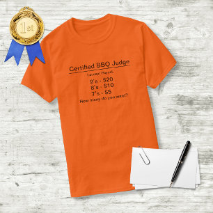 Faux Certified BBQ Judge TShirt