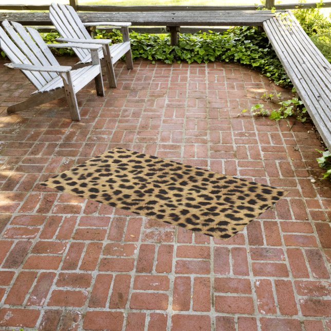 Faux Cheetah Animal Skin Outdoor Rug (Insitu (Outdoor 3))