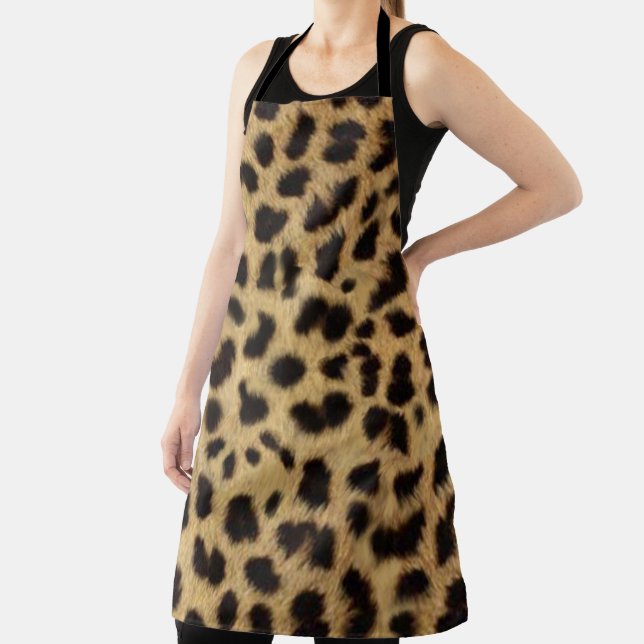 Faux Cheetah Skin Apron (Insitu)
