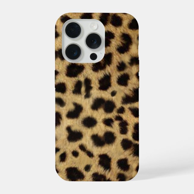 Faux Cheetah Skin iPhone Case (Back)