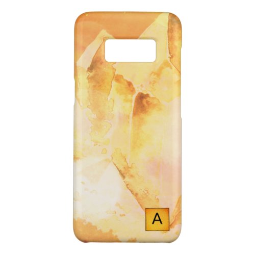  Faux Citrine Crystal Healing Chakra  Energy Case_Mate Samsung Galaxy S8 Case