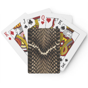 Faux Cobra Snakeskin  Poker Cards