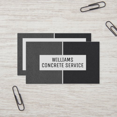 Faux concrete texture frame business card