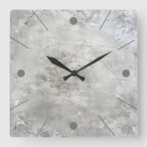 Faux concrete wall clock