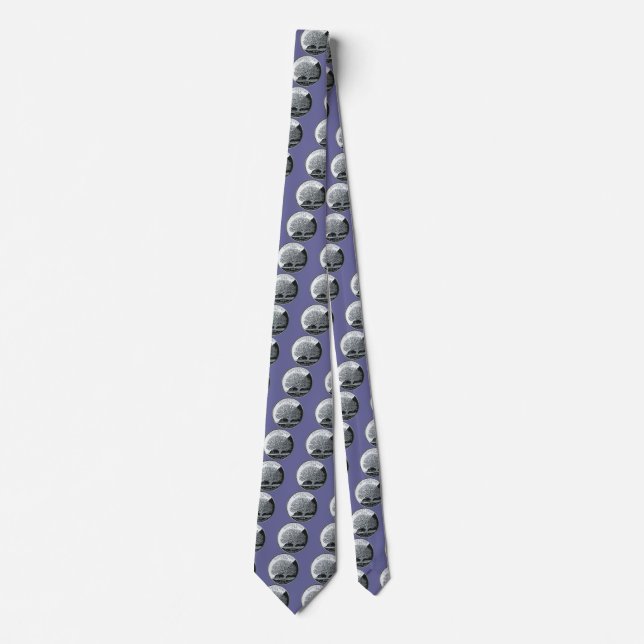 Faux Connecticut State Quarter Charter Oak Tree Tie (Front)