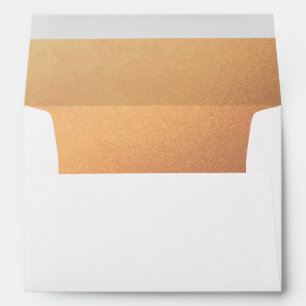 Faux Copper Earth Tone Return Address Envelope
