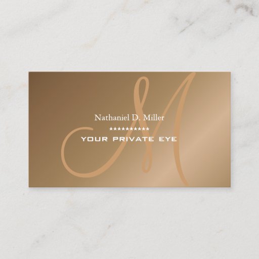 Customizable Customize this monogram business card