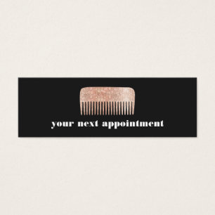 Faux Copper Sequin Comb Hair Salon Appointment