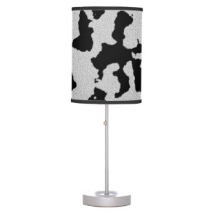 Faux Cow Hide Desk Lamp