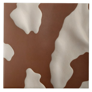 Faux Cow Leather Trendy Luxury Elegant Collection Ceramic Tile