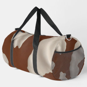 Faux Cow Leather Trendy Luxury Elegant Collection Duffle Bag