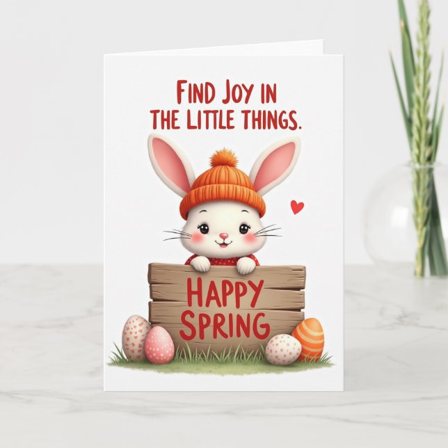 Faux Craft Happy Spring Card (Front)