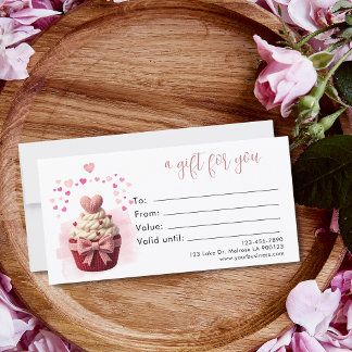 Faux Crochet Coquette Cupcake Gift Certificate