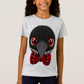 Faux Crochet Yarn Common Loon Coquette Bow T-Shirt
