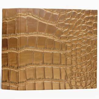 Faux Crocodile Leather Animal Skin Pattern 3 Ring Binder