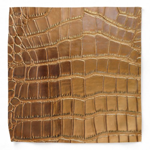 Faux Crocodile Leather Animal Skin Pattern Bandana