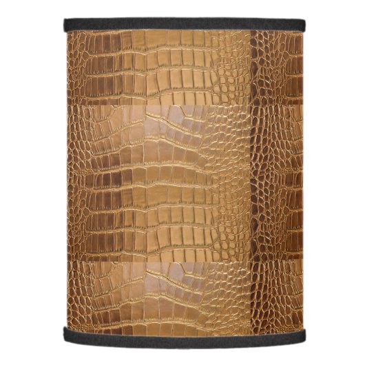 Faux Crocodile Leather Animal Skin Pattern Lamp Shade (Left)