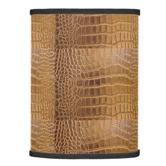Faux Crocodile Leather Animal Skin Pattern Lamp Shade (Right)
