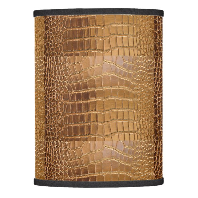 Faux Crocodile Leather Animal Skin Pattern Lamp Shade (Front)