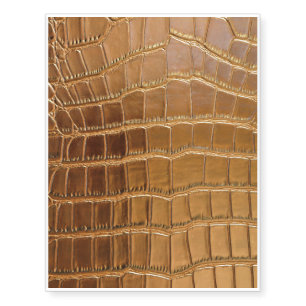 Faux Crocodile Leather Animal Skin Pattern Temporary Tattoos