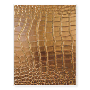 Faux Crocodile Leather Animal Skin Pattern Temporary Tattoos